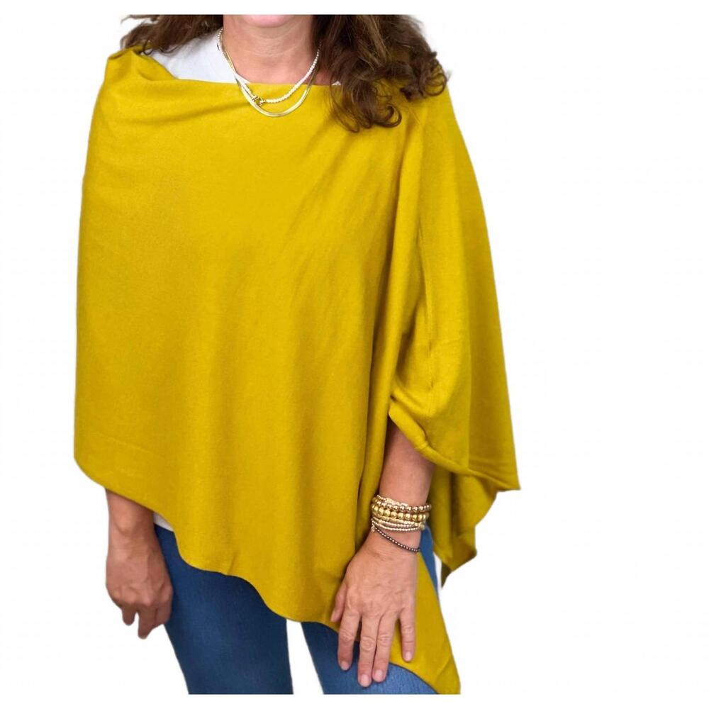 NEW KERISMA eden poncho in mustard